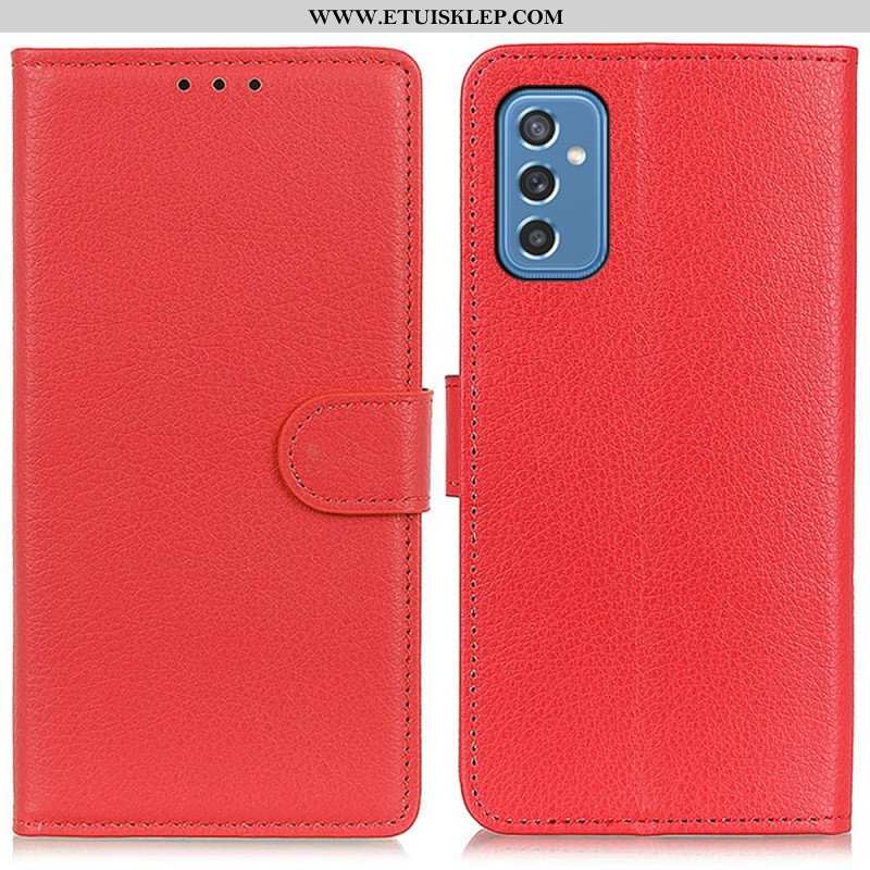 Etui Folio do Samsung Galaxy M52 5G Tekstura Liczi